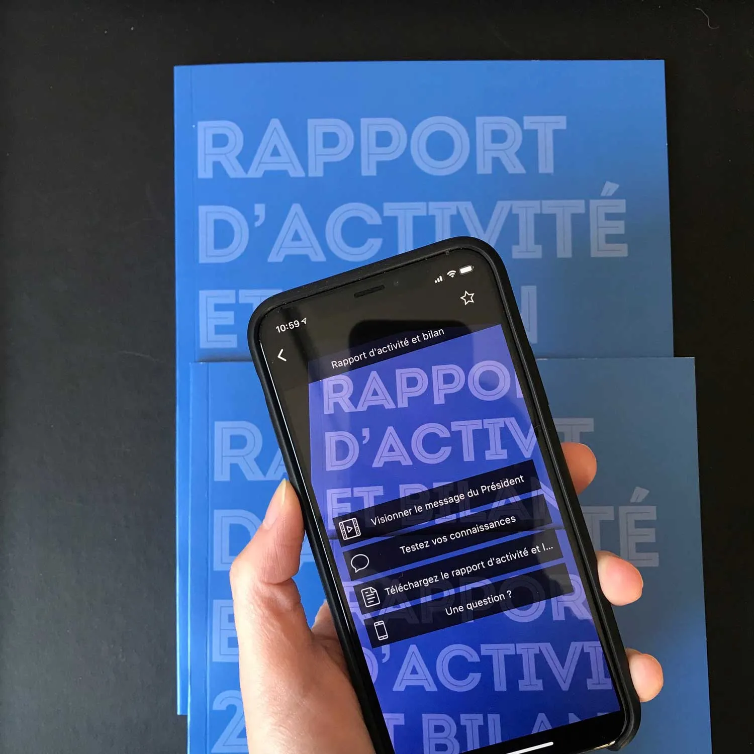 rapport annuel activité print connecté