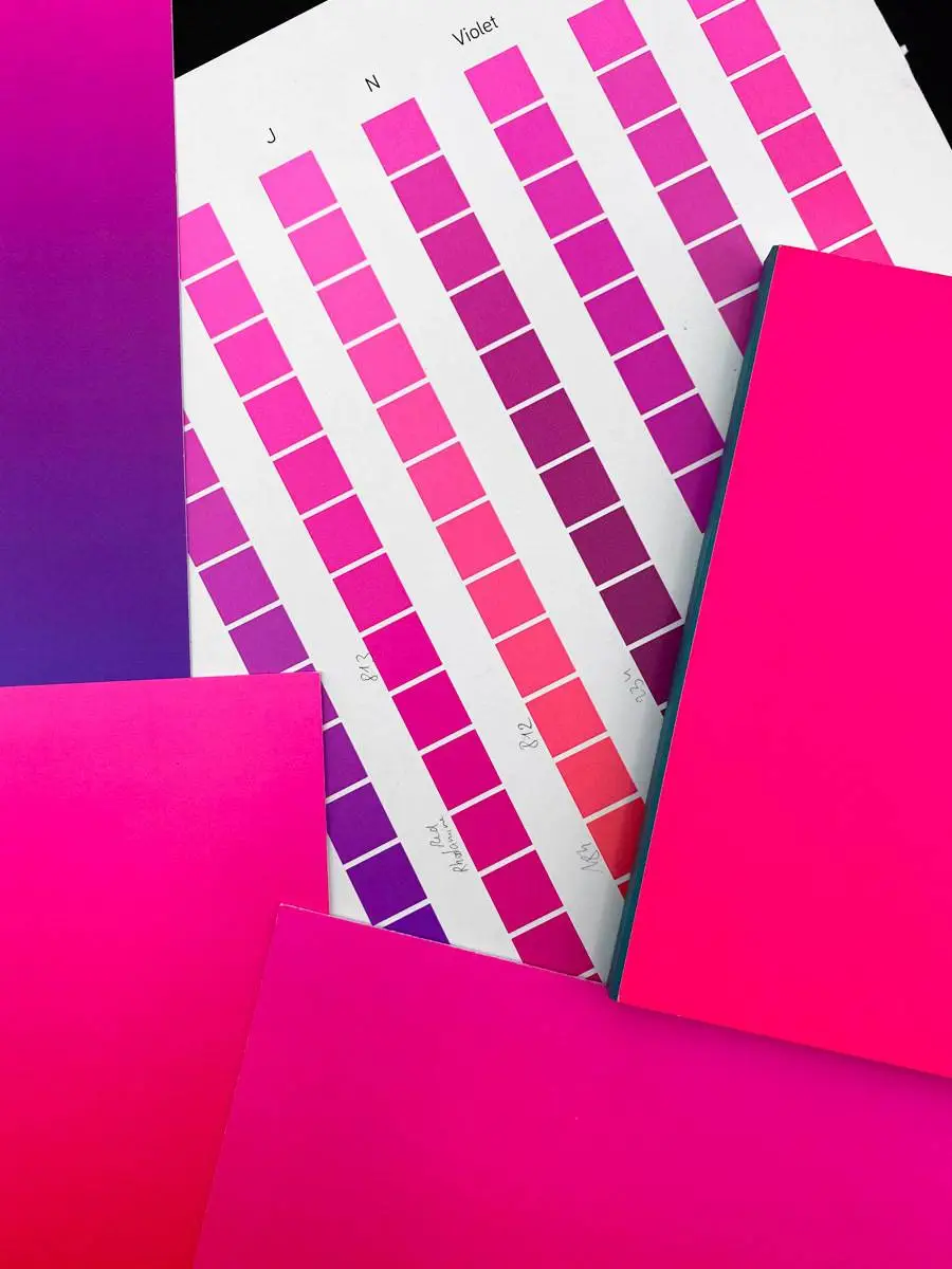 impression fluo numérique rose