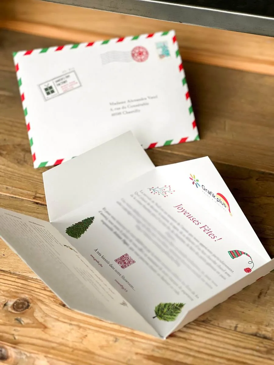 lettre enveloppe Noël impression Grafik Plus
