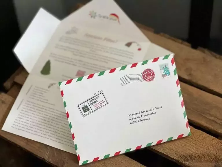 lettre enveloppe Noël marketing direct