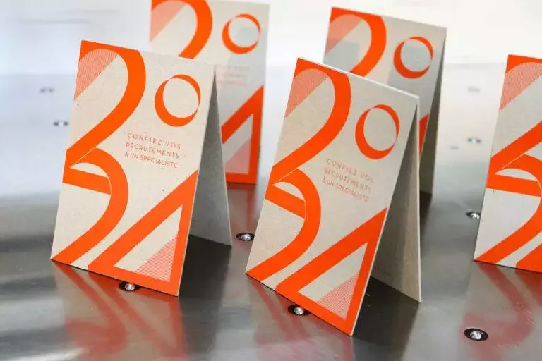 carte de vœux originale Grafik Plus