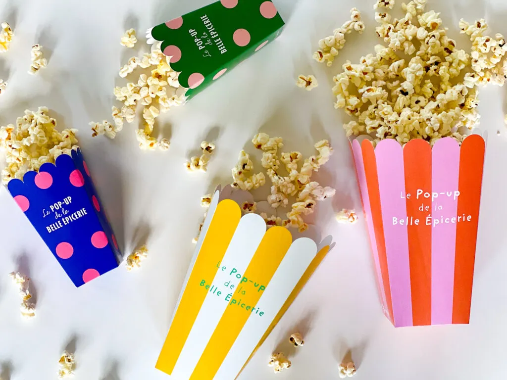 boîte pop corn packaging Grafik Plus