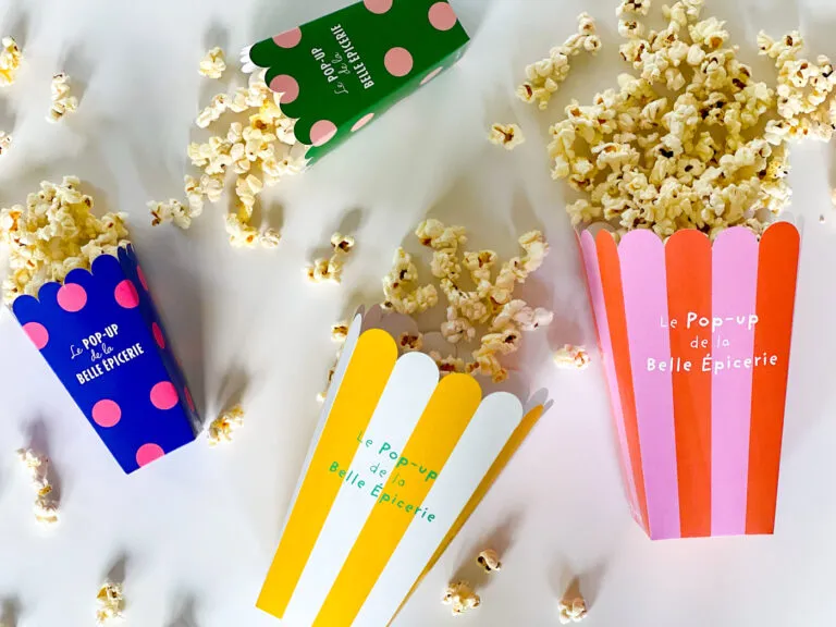 boîte pop corn packaging Grafik Plus