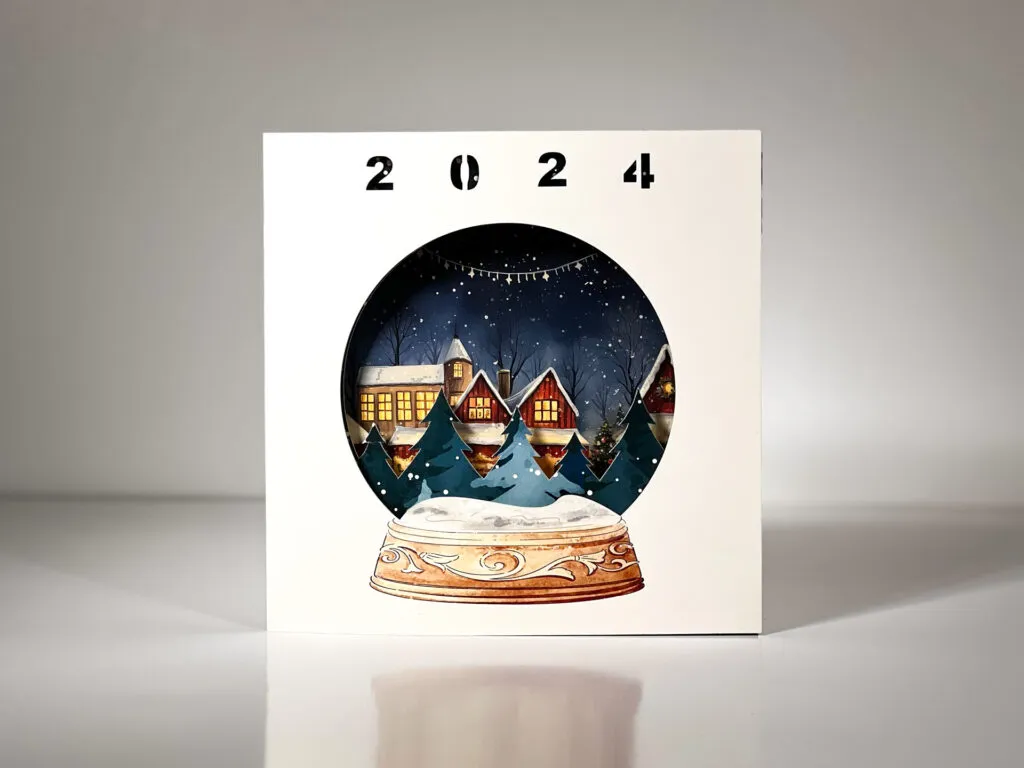 carte vœux pop up impression Grafik Plus