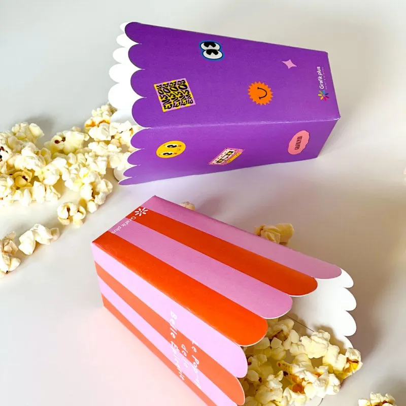 impression boîtes pop corn packaging Grafik Plus
