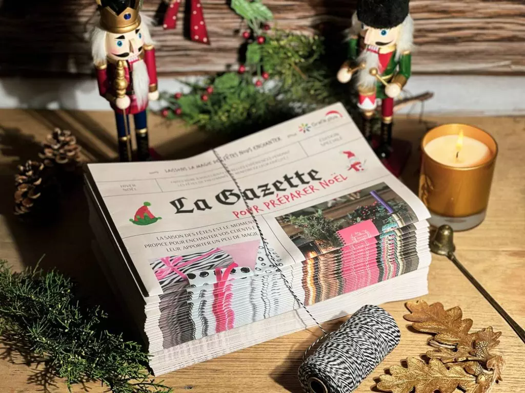 gazette de Noël impression journal tabloid storytelling Grafik Plus-30